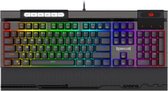 Redragon K563 RGB gaming toetsenbord | Mechanische toetsenbord met 104 conflictvrije toetsen (N-Key Rollover)  - Blue Switches |  Gaming toetsenbord met polsondersteuning