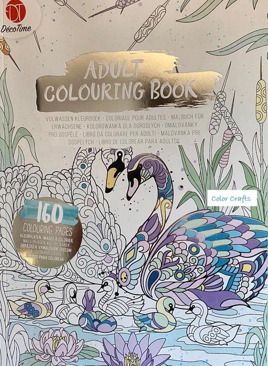 Adult Colouring Book - Deco - voor volwassenen - pagina's - zilver | bol.com