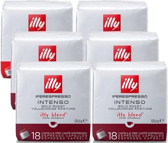 illy - Iperespresso koffie home intenso 6 x 18 capsules