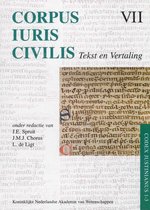 Corpus Iuris Civilis VII; Codex Justinianus 1 - 3 VII Corpus Iuris Civilis