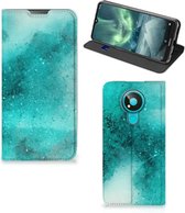 Foto hoesje Nokia 3.4 Smart Cover Painting Blue