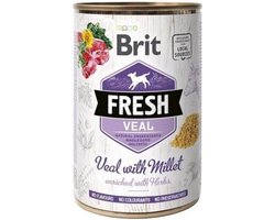 Brit Fresh Can Veal with millet 400 gram - Honden natvoer