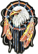 Adelaar Eagle Zee Arend Dromenvanger XXL Strijk Embleem Patch B 21 x L 30 cm