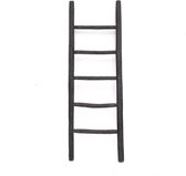 Houten decoratie ladder | Black Teak | 50x5x150