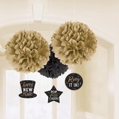 Happy New Year Hangdecoratie Fluffy 3st