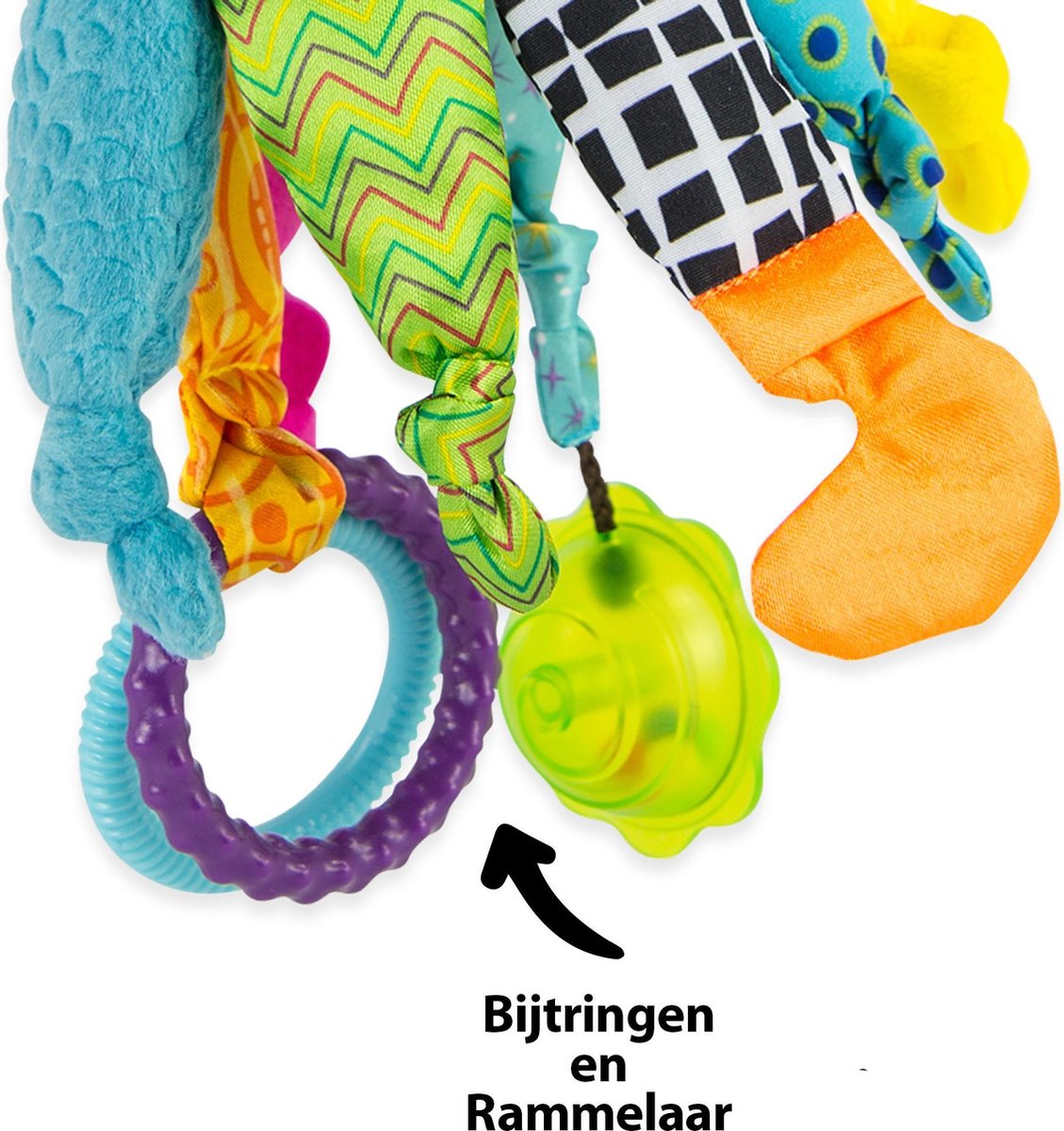 Lamaze Kapitein Kalamari - Grijp- en bijtspeelgoed - Educatief Babyspeelgoed - Knuffel - Spelen en ontdekken — afbeelding 2