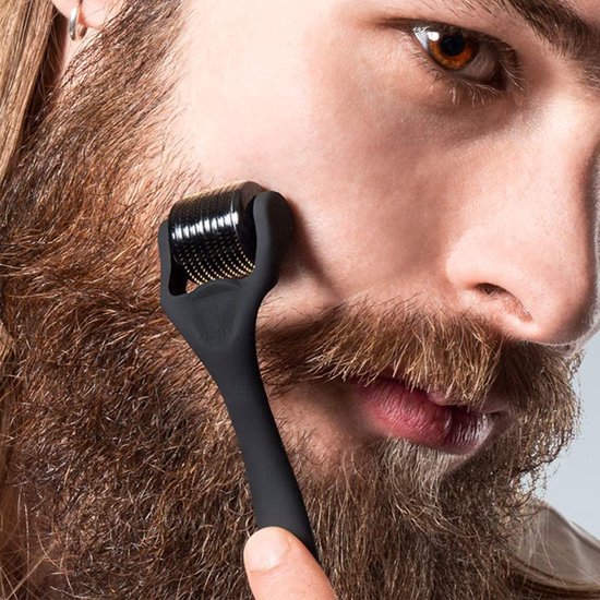 Baardgroei - Baard Roller – Derma Roller – Baardgroei stimuleren – Baardroller – Huidverzorging – Baard verzorging + GRATIS bescherm box