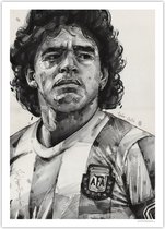 Poster - Diego Maradona - 70 X 50 Cm - Multicolor