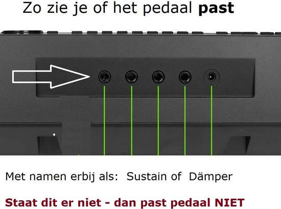 kwmobile pédale de sustain universelle pour clavier - pédale de