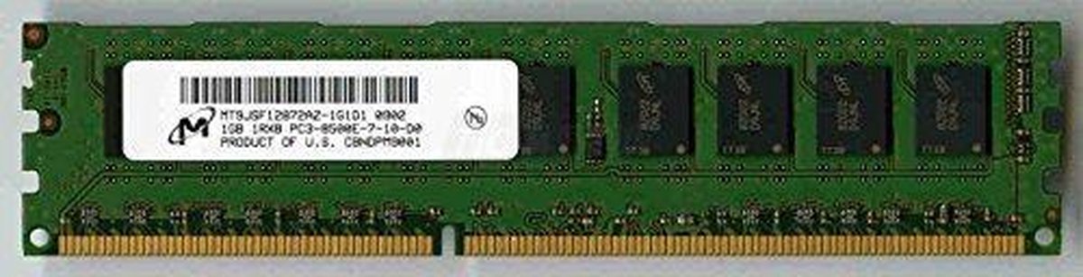 Micron mt9jsf12872az-1g1d1 1 GB PC3–8500 DDR3 1066 CL7 ECC only
