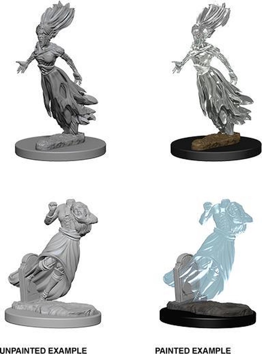 D&D Unpainted Minis Ghosts