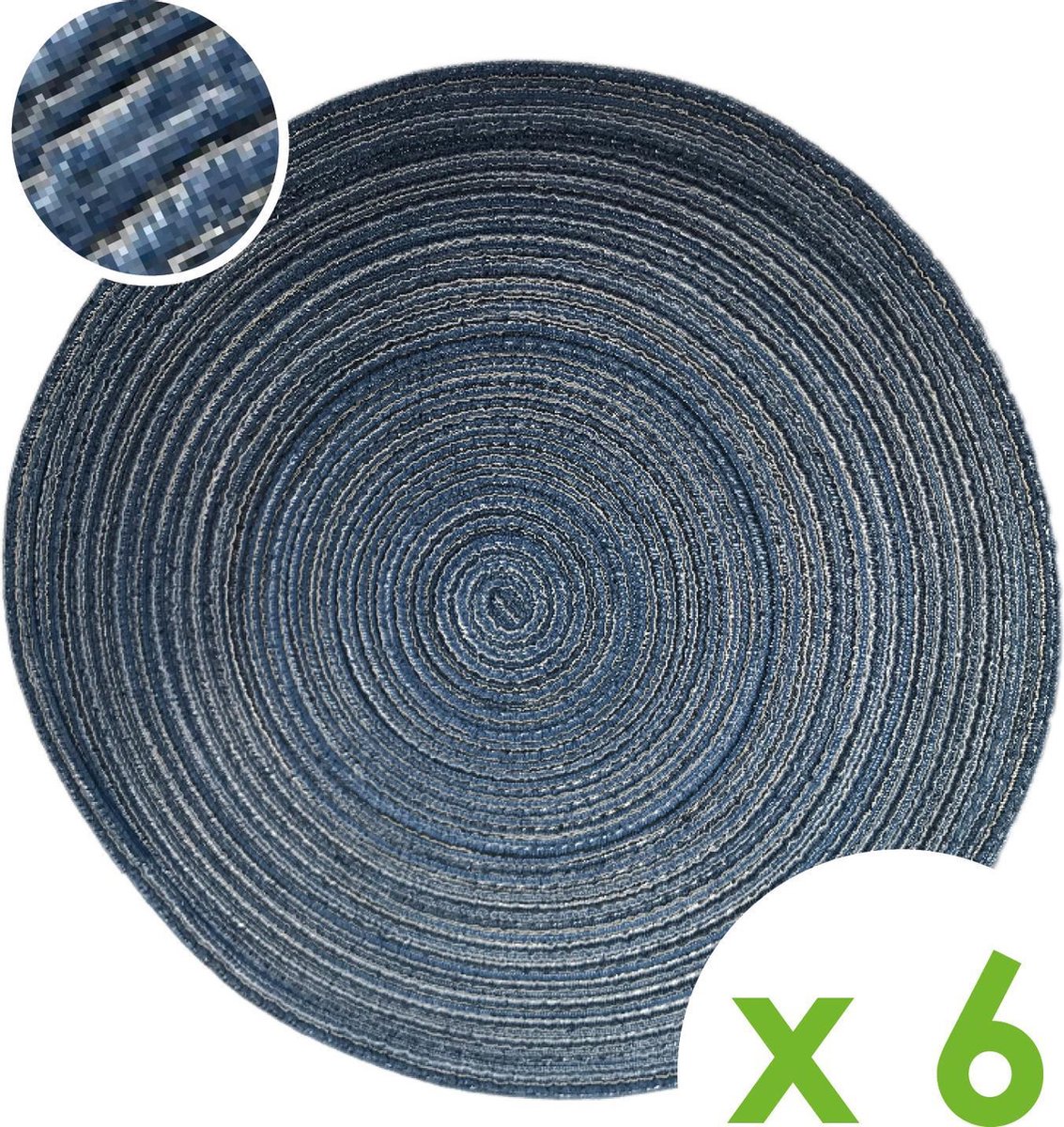 Sets De Table Ronds Tissés Naturels - Lot De 4, Diamètre 25 Cm, Style Occidental Ou Japonais - 5