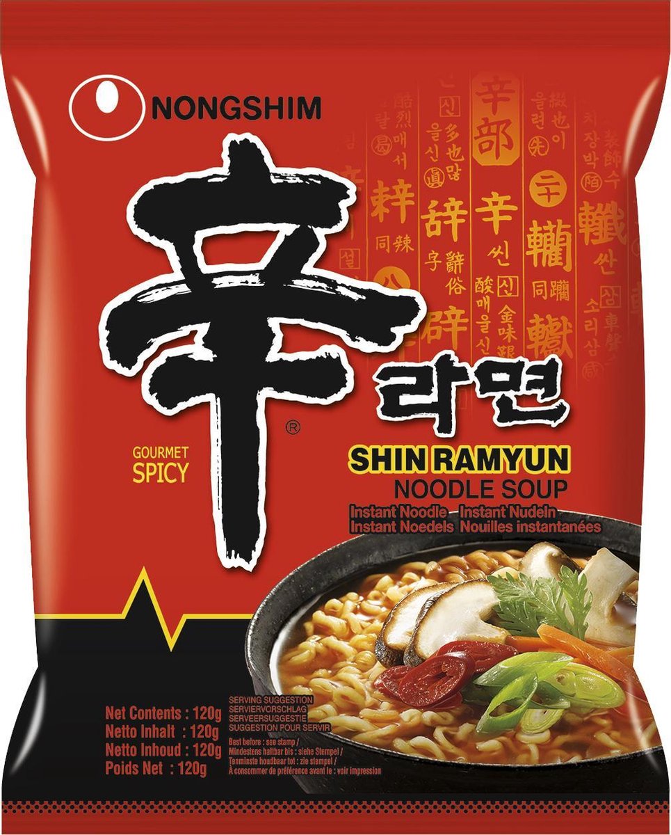 Nongshim Instant Noodle Shin Ramyun 20 pack Pikante Noedels