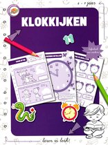 Oefenboek met stickers – leren klokkijken – oefenboek – leerboek – ik leer klokkijken – klokkijken voor kinderen - 6-7 jaar
