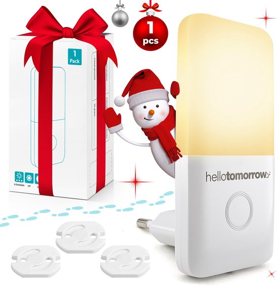 YUNLEX 2-pack plug in nachtlicht met bewegingssensor, 3-sensormodi, dimbare nachtverlichting, amber nachtlicht voor kinderen, badkamer, slaapkamer (Rood