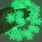 Glow in the dark - Sneeuw vlokken - Muur stickers - Licht gevende vlokken |50stuks|