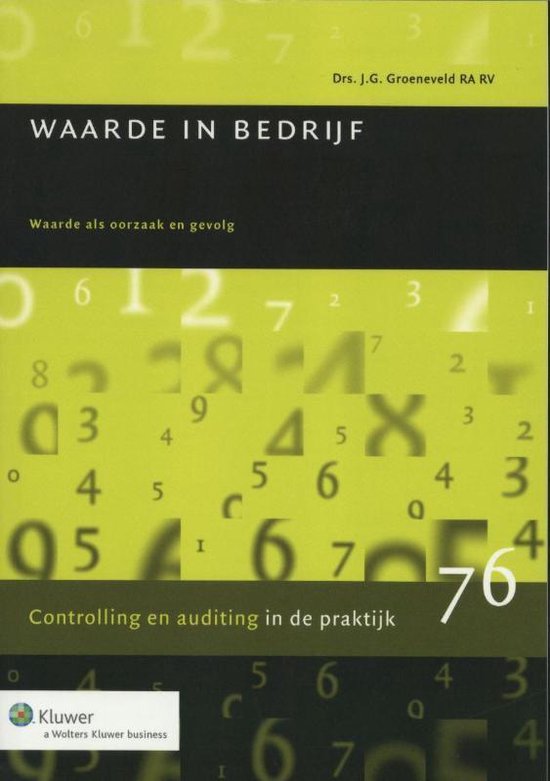 Cover van het boek 'Waarde in bedrijf / druk 1' van J.G. Groeneveld