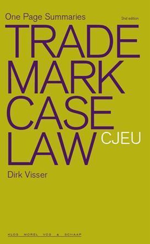 Trademark case law CJEU - cover