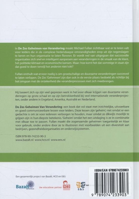 De zes geheimen van verandering