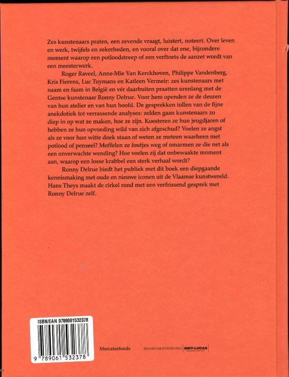 Ronny Delrue. Het onbewaakte moment - back cover