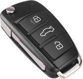 Autosleutel 3 knoppen klapsleutel HU66ARS8 behuizing  geschikt voor Audi sleutel / TT / Quattro / Audi A2 / A3 / A4 / A6 / A8 / RS4  sleutelbehuizing - Autosleutel