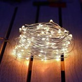 Kerstverlichting - 5M - Koperdraad - 50 LEDS - Waterdicht - IP65 - Wit Licht - Versch. modes - Flash/Fade/Twinkle/Steady - Plugin - Buiten / Binnen - Decoratief