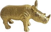 Decoratie Neushoorn - Goud - Aluminium - 17 x 5 x 10 cm