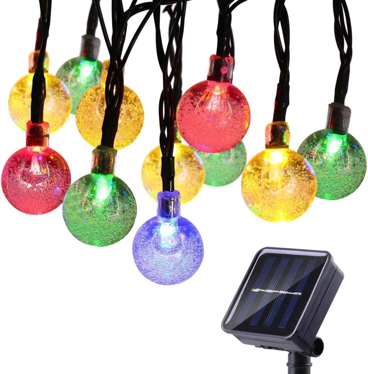 Solar kerstverlichting buiten tuinverlichting, 30 Leds gekleurd op 4.5 m snoer, op...