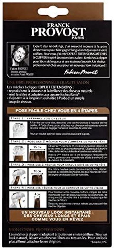 Franck Provost Expert Extensions coiffure à clipser Marron doré | bol.com