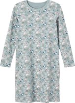 Name it NKFNIGHTGOWN LS LEAD FLOWER AOP NOOS Meisjes Pyjamaset - Maat 98/104