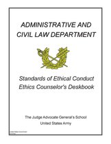 Standards of Ethical Conduct Ethics Counselor’s Deskbook