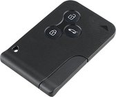 Autosleutel Smart Card VA150RS8 3 knoppen  geschikt voor Renault sleutel / Clio / Megane / Scenic / Grand Scenic / Koleos / Renault sleutelkaart sleutelbehuizing + gevlochten bruin