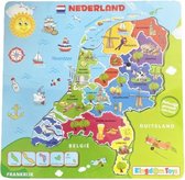 Legpuzzel Nederland met afbeeldingen - hout
