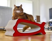 Cat-On® kartonnen krabmeubel "WALVIS" donkerrood