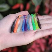 Shads / Softbaits | 5cm | 10 stuks | Multicolor | Snoek, Baars, Snoekbaars