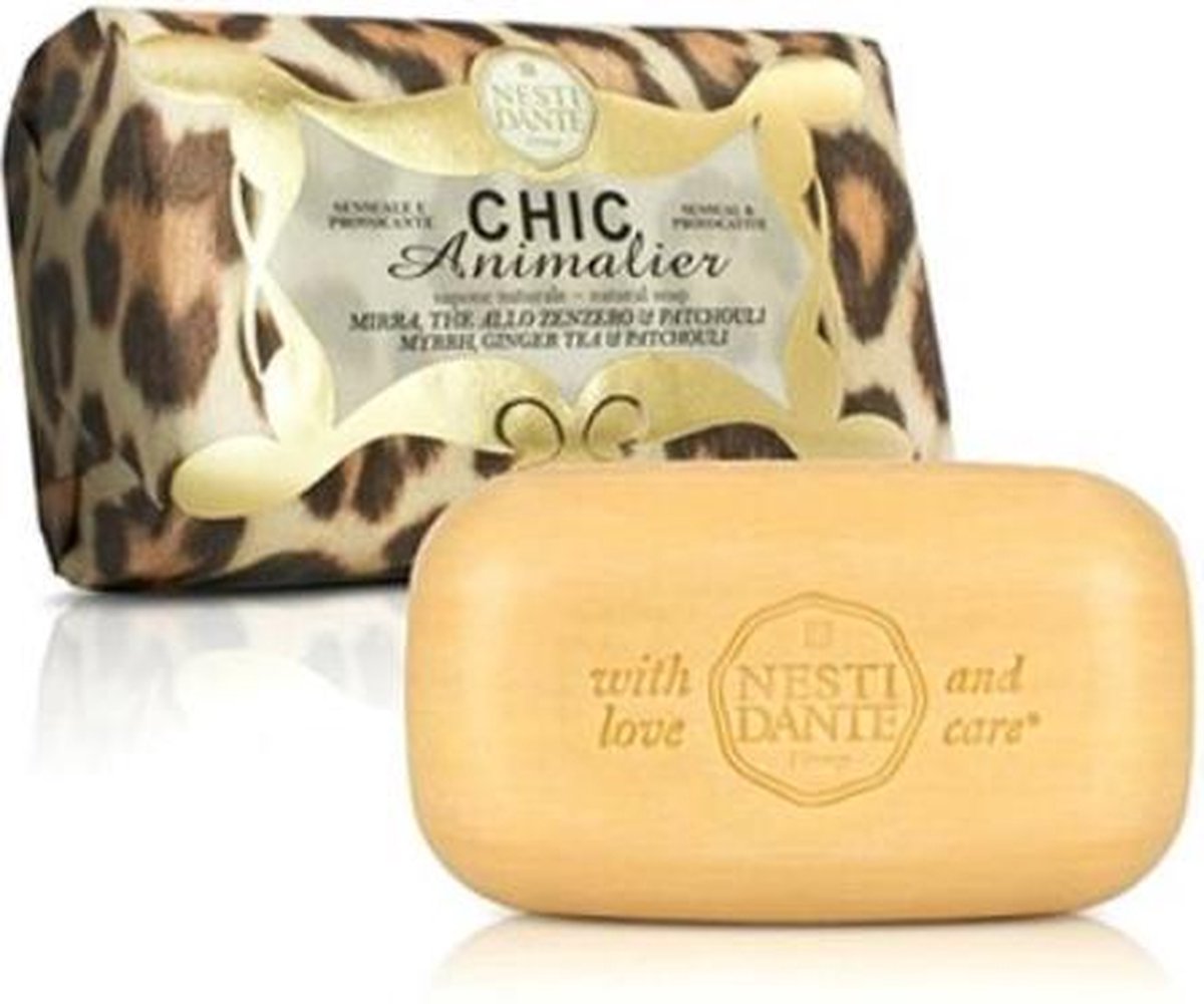 Goedkoopste Nesti Dante Chic Animalier Leopard zeeptablet 2 x 250 gr.
