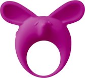 Vibrerende cockring - Vibratie Penisring - Clitoris Stimulator - Flexibel - Alle maten - 100% Silicone - MiMi Animals - Fennec Phil - Paars
