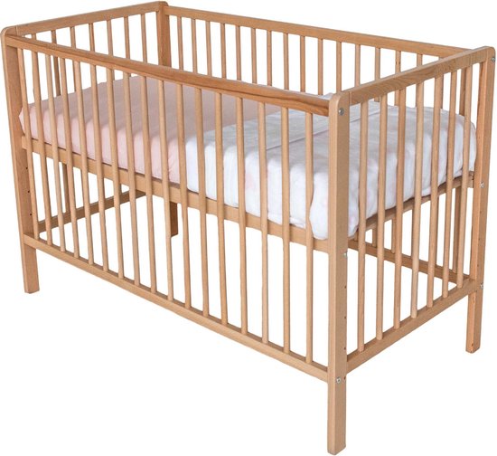 Prénatal Basis Ledikant - Naturel Hout - Babybed - 60x120cm - Prénatal