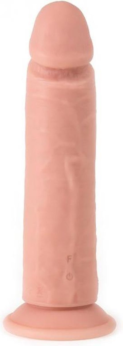 Virgite - Vibrerende Dildo Met Afstandsbediening 23 x 7.5 cm - Lichte Huidskleur
