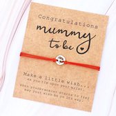 Mama armband - moeder - rood - mummy to be - kraamcadeau - moederdag - geboorte cadeau
