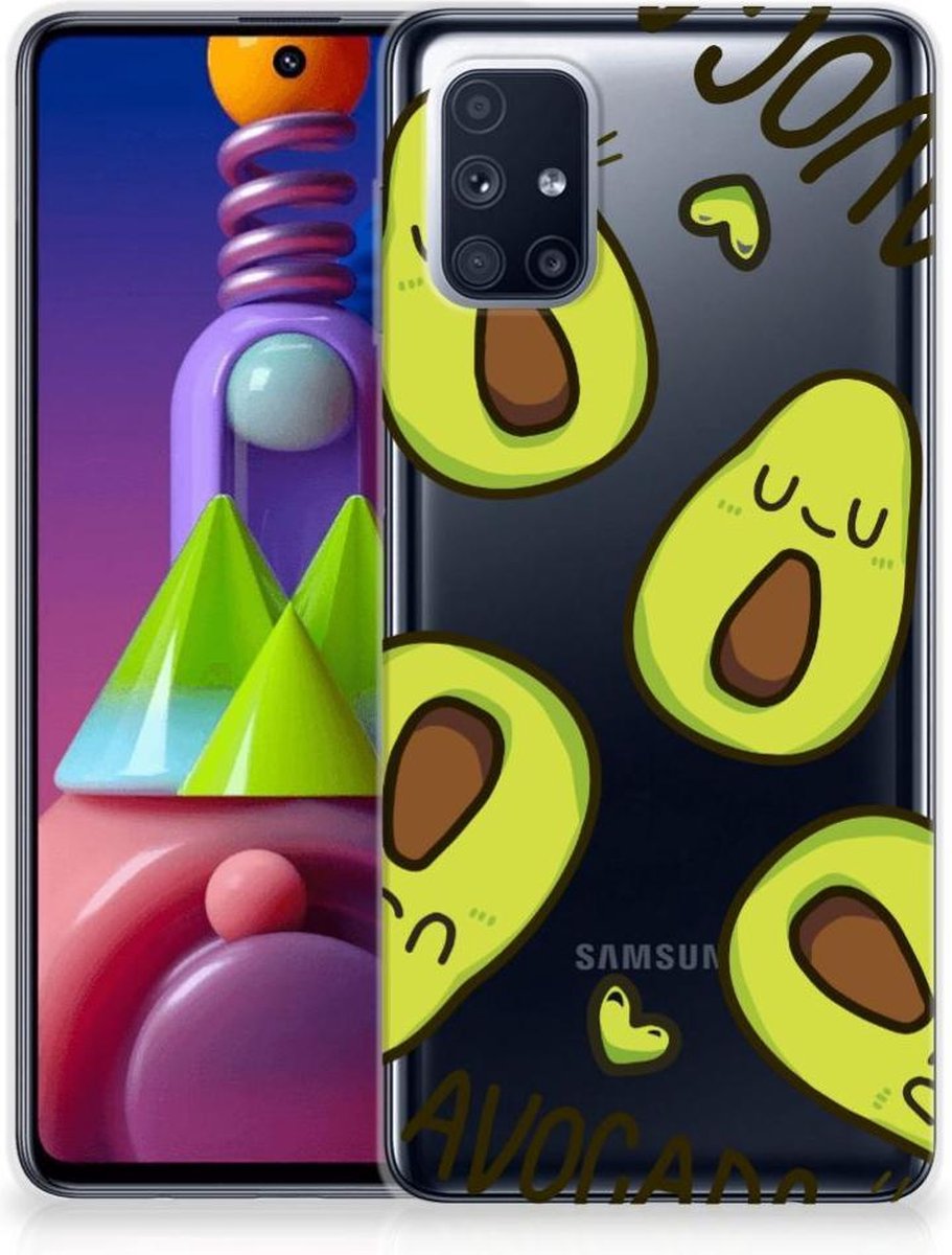 Samsung Galaxy M51 Telefoonhoesje met Naam Avocado Singing