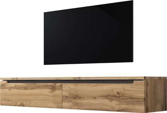 pik deugd Werkloos Maison's TV meubel – TV Kast – Swift – Bruin – Gesloten compartimenten –  180x26x33 | bol.com