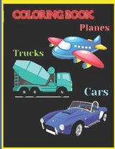 coloring book cars trucks planes