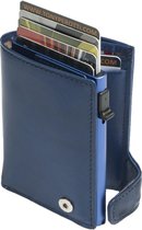 Tony Perotti Furbo RFID Creditcardhouder met papier- en kleingeldvak - Blauw
