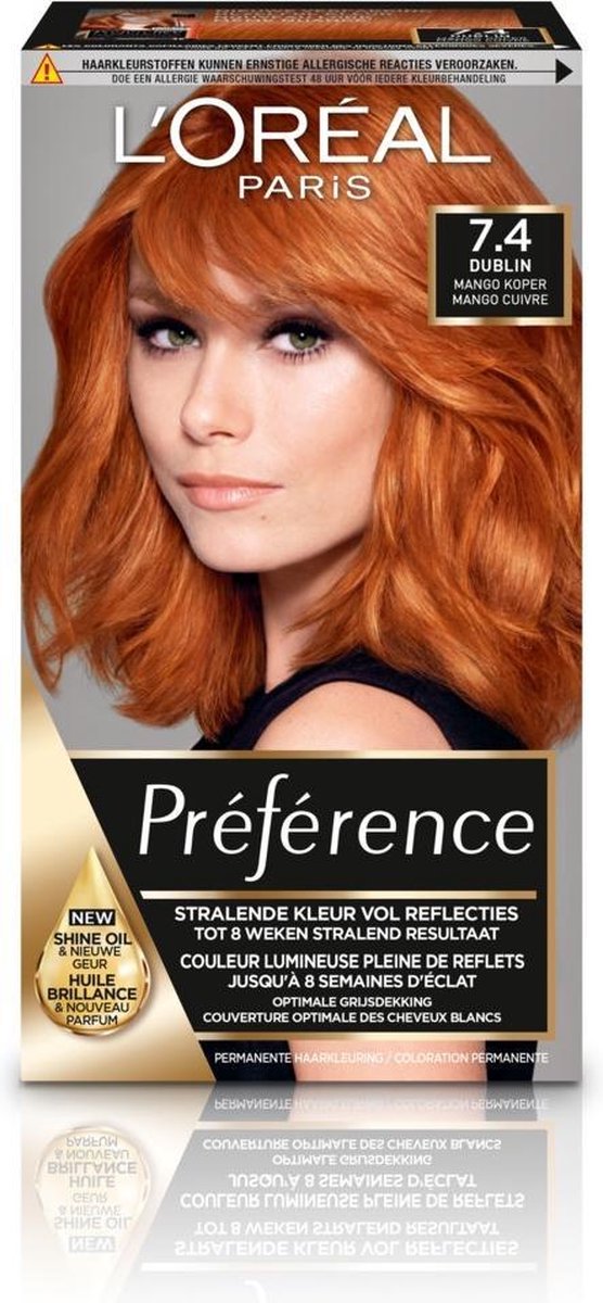 L’Oréal Paris Préférence Haarverf - 7.4 Intens Koperrood - Color extender