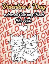 Valentine's Day Animal Coloring Book For Kids