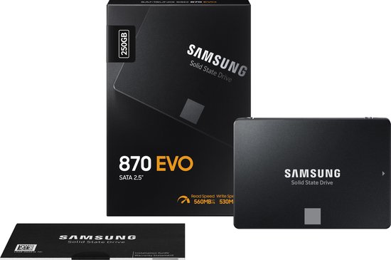 Samsung 870 EVO - 2.5" Interne SSD - 250GB | bol.com