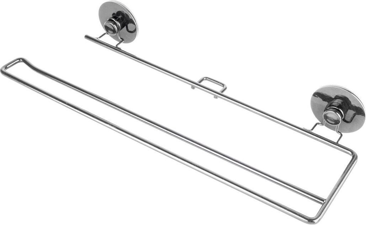 Diamond Line - Toiletrolhouder Zonder Boren - 11.4x33.4x2.5cm - Chroom