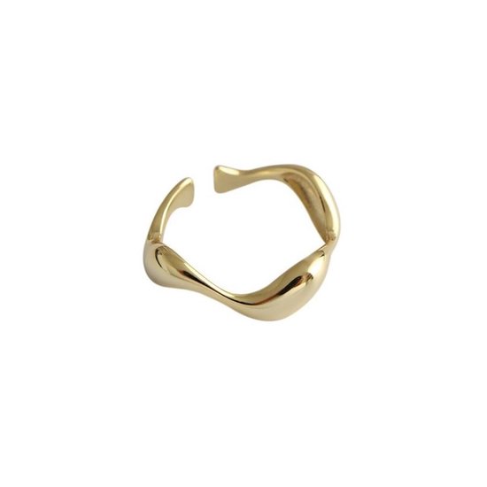 Jobo By Jet - Bague Wave - Doré - Goud - réglable