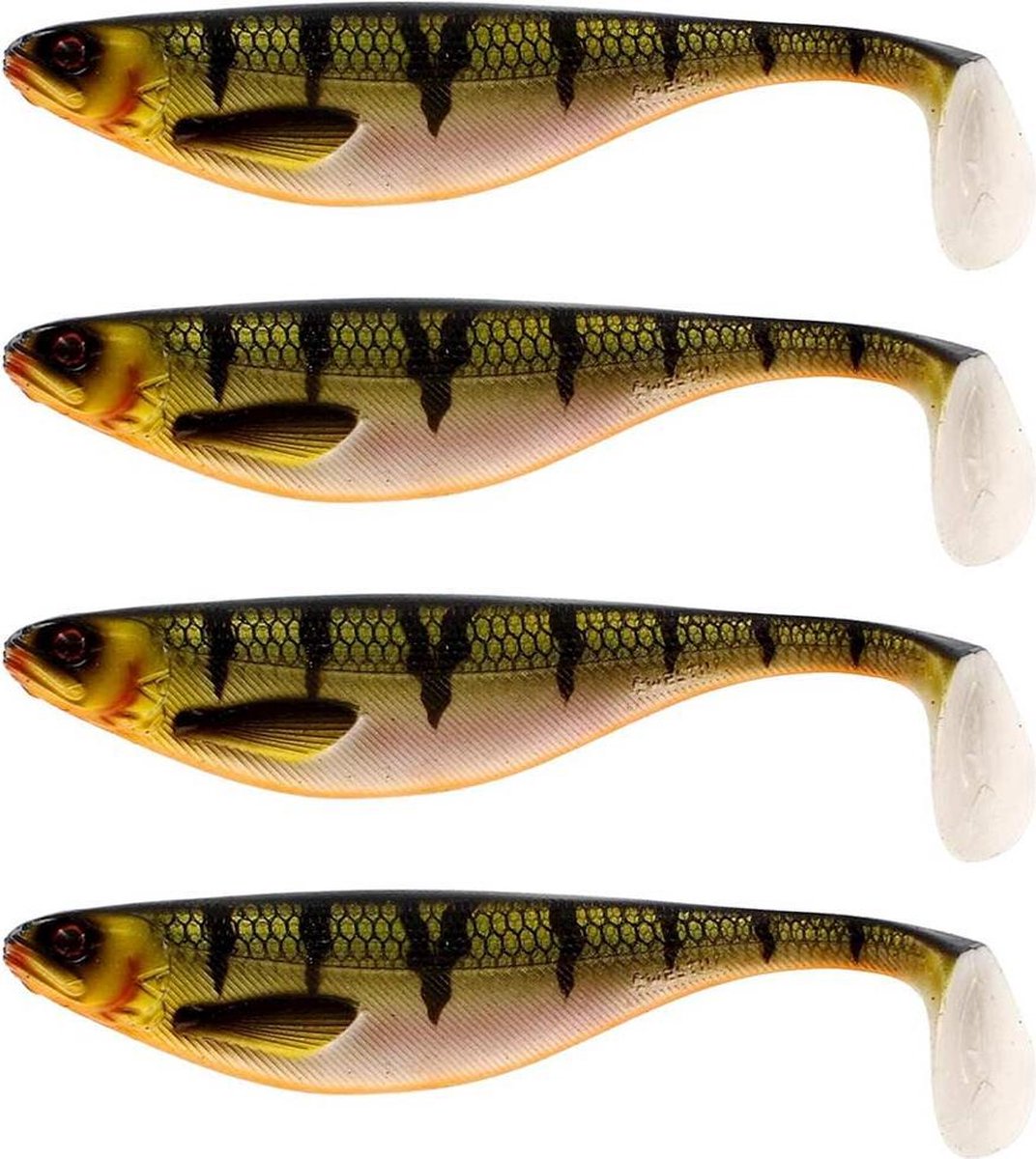 Westin ShadTeez - Bling Perch - 7cm - 4g - 4 Stuks - Groen